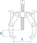 KING TONY Εξωλκέας Δίποδος 110mm x 95mm
