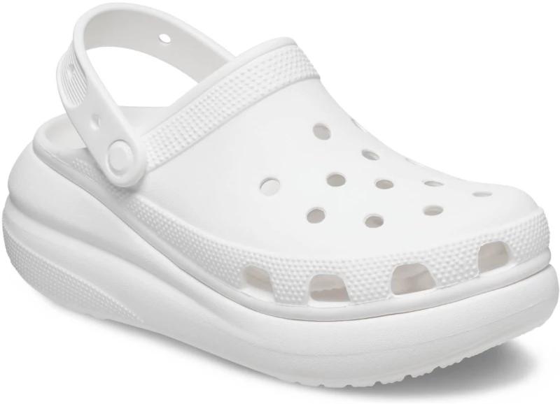 Γυναικείο Σαμπό Crocs Crush Clog Ανατομικό Χρώματος Λευκό 207521-100