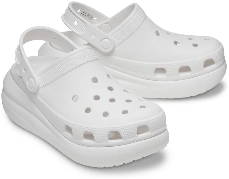 Γυναικείο Σαμπό Crocs Crush Clog Ανατομικό Χρώματος Λευκό 207521-100