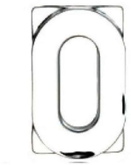 Διακοσμητικός Αριθμός Μηδέν MAT0 Διάφανο 11x7x3cm Espiel Γυαλί