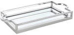 Διακοσμητικός Δίσκος Savant 427021 45x23x6cm Silver Eglo Ατσάλι