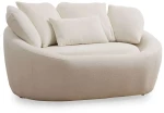 Καναπές Διθέσιος Midye 560ARE1890 155x120x67cm Cream