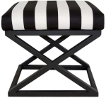 Σκαμπό Capraz Babyface 383EVN1209 50x40x42cm Black-White