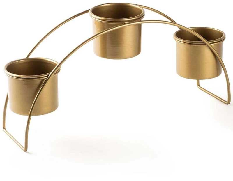 Κασπώ 247HFM1149 40x10x20cm Gold Aberto Design Μέταλλο