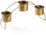 Κασπώ 247HFM1149 40x10x20cm Gold Aberto Design Μέταλλο