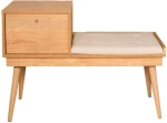 Σκαμπό Με Ντουλάπι Urban 998VOW1166 105x40x45cm Natural-White