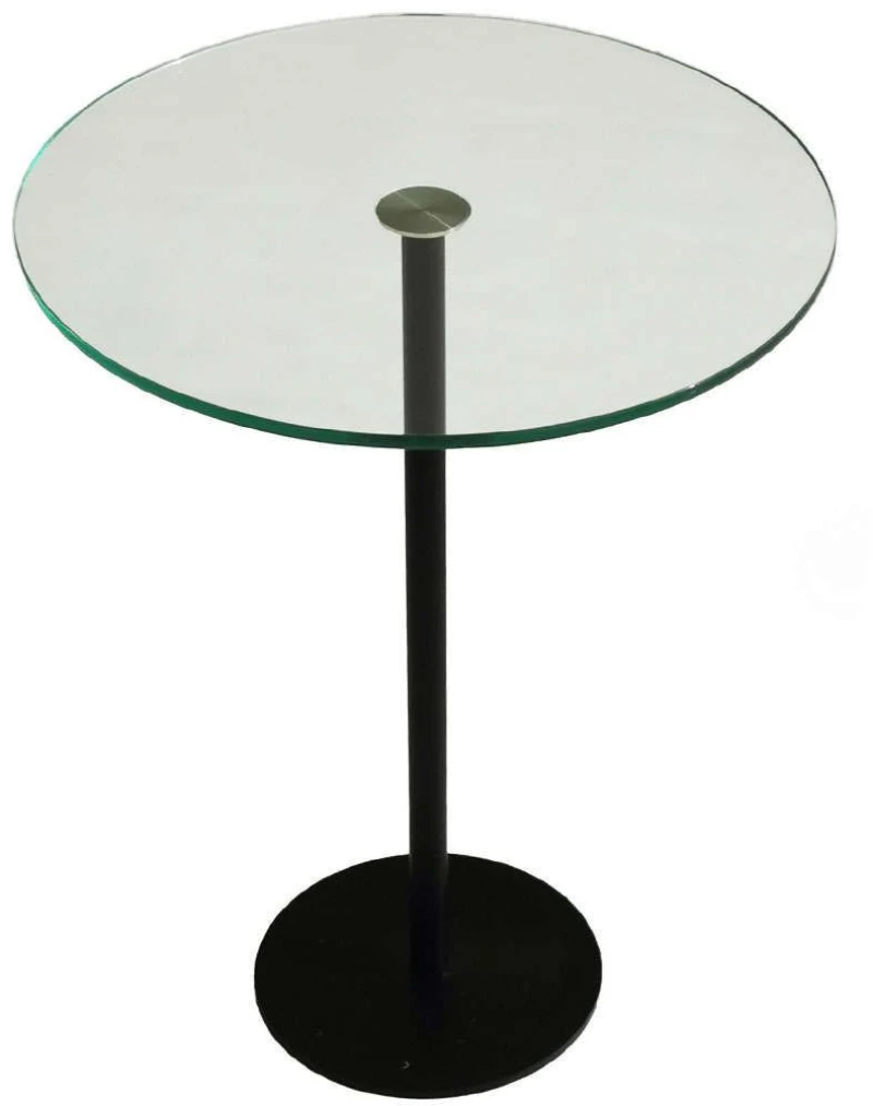 Τραπεζάκι Βοηθητικό Social 552NOS1434 40x40x50cm Black-Clear