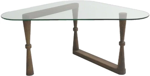 Τραπέζι Σαλονιού 552NOS1403 96x81x41cm Walnut