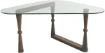 Τραπέζι Σαλονιού 552NOS1403 96x81x41cm Walnut