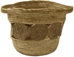 Καλάθι Με Σχέδιο 00.06.67502 31x27cm Ψάθινο Natural Ψάθα