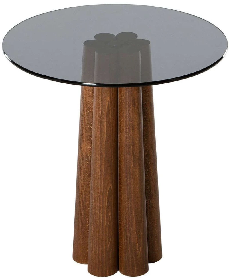 Τραπεζάκι Βοηθητικό Thales 552NOS2394 50x50x50cm Dark Grey-Walnut