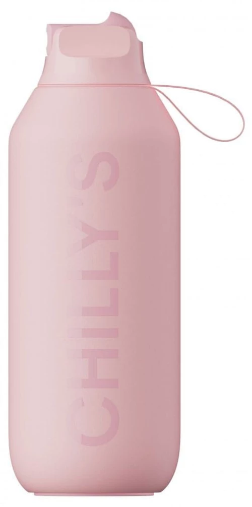 Παγούρι Ισοθερμικό Με Ανοξείδωτο Καλαμάκι S2 Flip 500ml Blush Pink Chilly’s