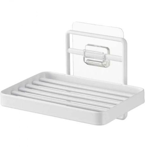 Σαπουνοθήκη Επιτοίχια YMZK4540 8,5x12x7,8cm White Yamazaki Ατσάλι,Σιλικόνη