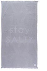 Πετσέτα Θαλάσσης Stay Salty Silver Nef-Nef Θαλάσσης 90x170cm 100% Βαμβάκι