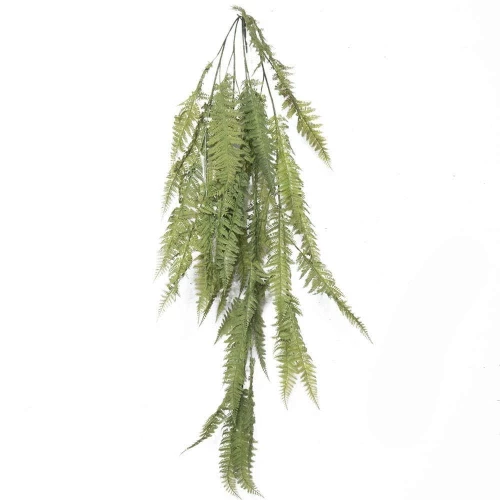 Τεχνητή Κρεμαστή Φτέρη Cinnamon Anomus 9491-7 130cm Green Supergreens Πολυαιθυλένιο,Ύφασμα