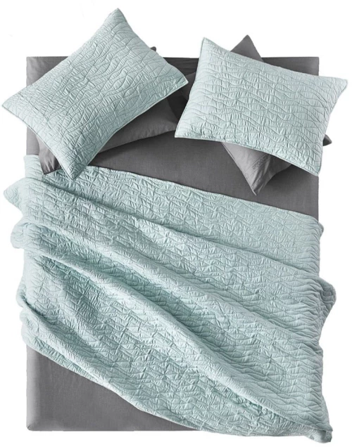 Κουβερλί Shadow Με Διακοσμητική Μαξιλαροθήκη (Σετ 2τμχ) Mint Guy Laroche Μονό 160x220cm Microfiber