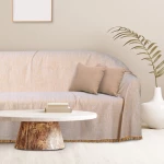 Ριχτάρι 0258 Ocher Das Home Τριθέσιο 180x300cm 100% Βαμβάκι