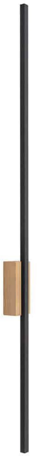 Φωτιστικό Τοίχου - Απλίκα Flash 6411 6x5,5x108cm Led 30W Black-Natural TK Lighting
