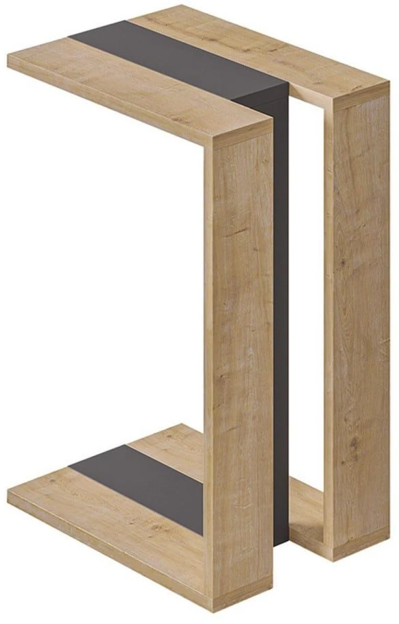 Βοηθητικό Τραπεζάκι Muju 0207493 30x40x57cm Natural Oak-Anthracite