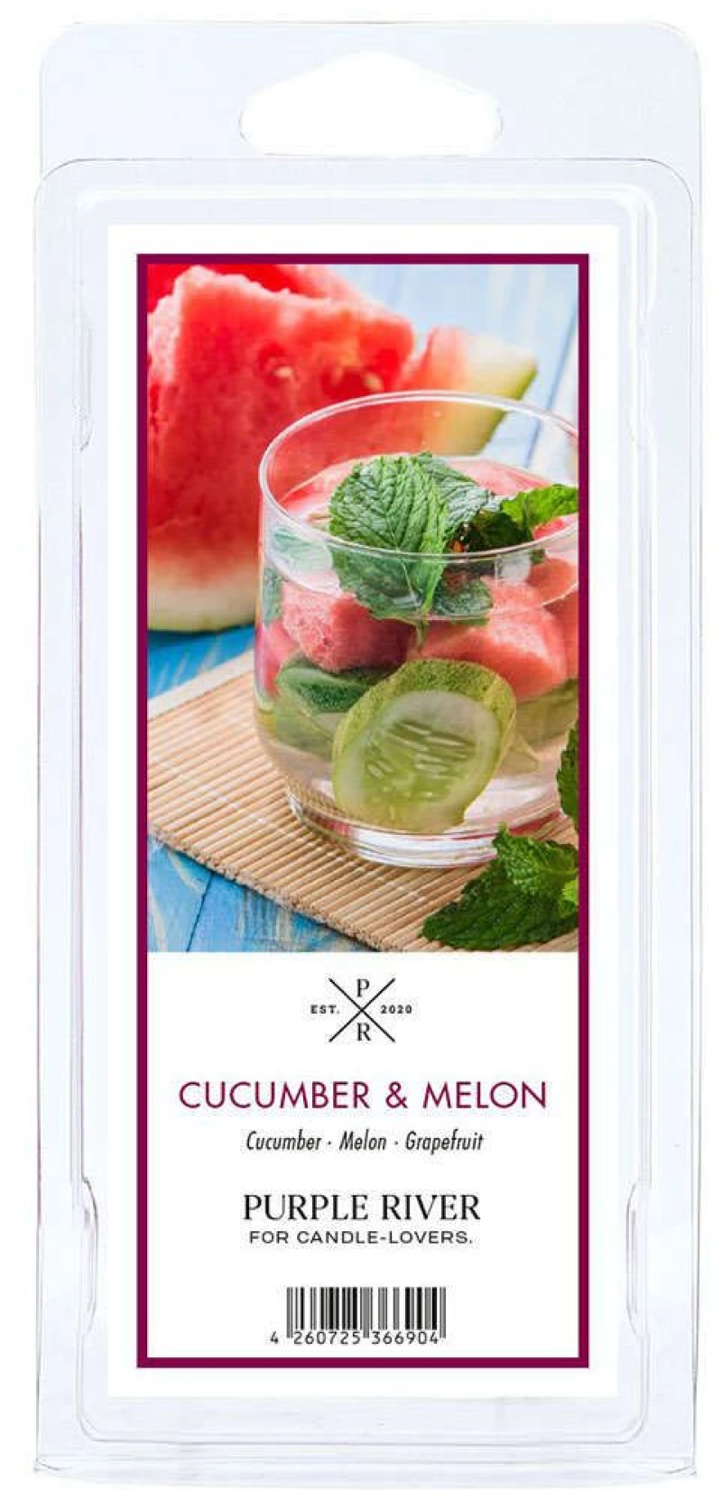 Αρωματική Μπάρα Wax Melt Cucumber Melon A1486 50gr Multi Purple River Κερί Σόγιας