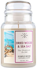 Αρωματικό Κερί Dried Wood & Sea Salt A1068 10x18cm 623gr Sand Purple River Κερί Σόγιας