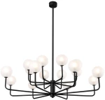 Φωτιστικό Οροφής Κρεμαστό 01366 16xG9 90x80cm Black Luma