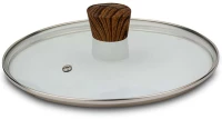 Καπάκι Μαγειρικών Σκευών Nature 10-144-152 Φ24x7,5cm Clear-Brown Nava Ατσάλι,Γυαλί