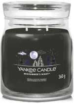 Αρωματικό Κερί Midsummer's Night Medium 1630002E 9,3x11,4cm Black Yankee Candle Κερί,Γυαλί