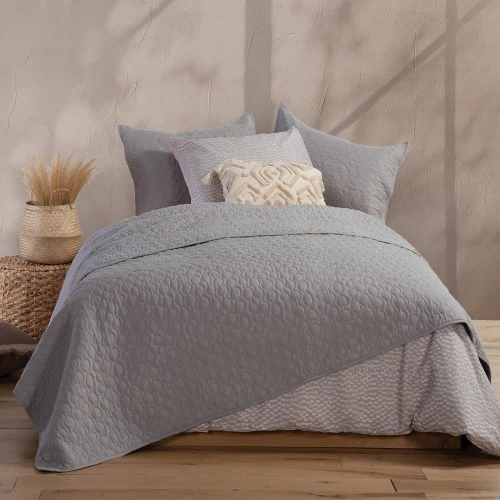 Κουβερλί Candy Grey Nef-Nef Μονό 180x240cm Microfiber-Polyester