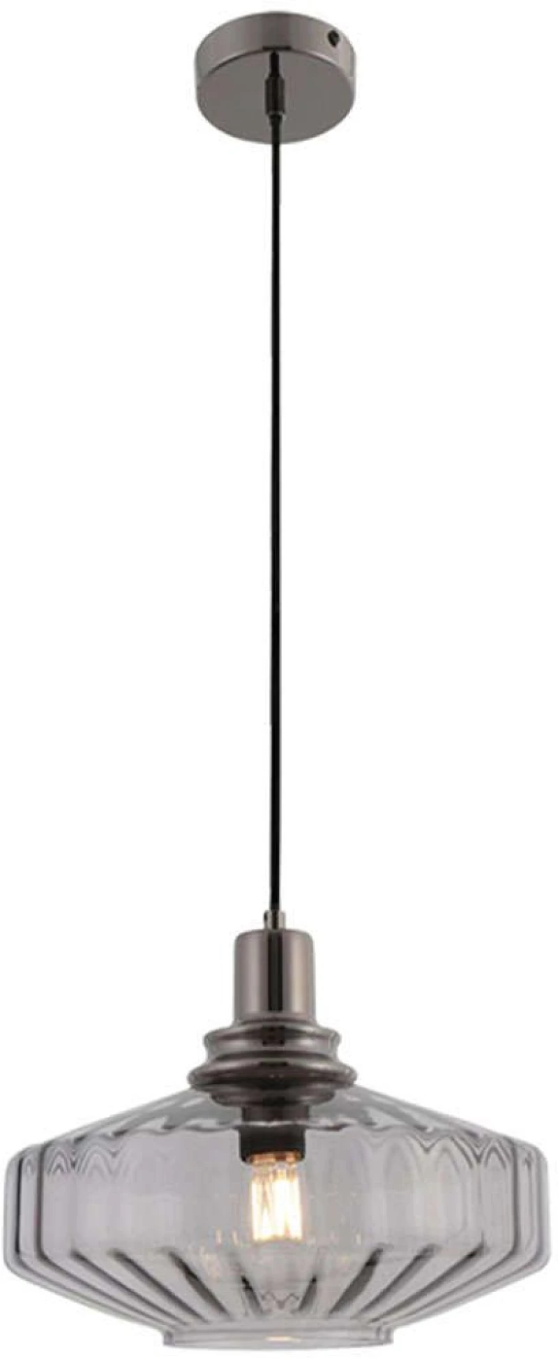 Φωτιστικό Οροφής 23012 Φ28x19,5cm 1xE27 40W Dark Grey