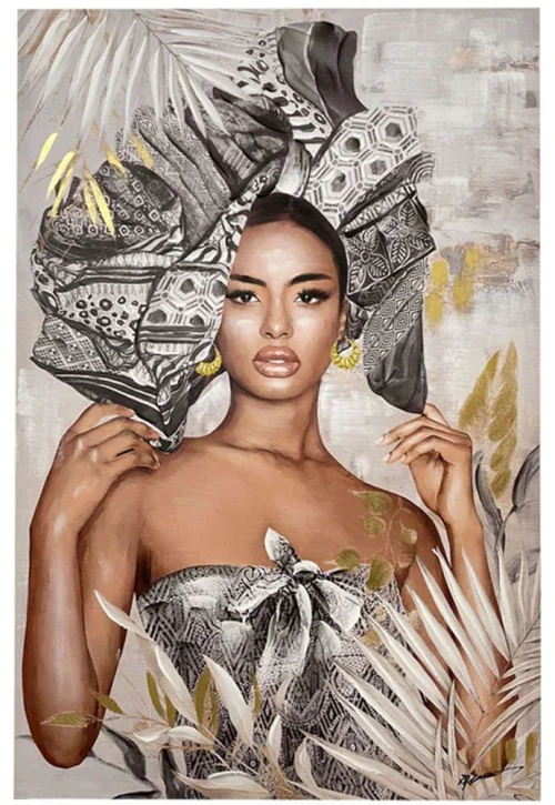 Πίνακας Καμβάς Jewler 301-000018 80x3,5x120cm Multi Inart Κάθετοι Καμβάς