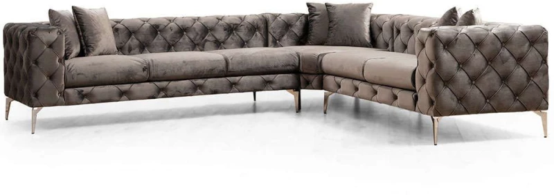 Καναπές Γωνιακός (Δεξιά Γωνία) Como 569HLN1312 310x270x70cm Anthracite