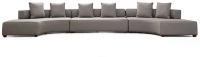 Καναπές Γωνιακός Gondol 560ARE1204 552x105x70cm Grey