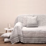 Ριχτάρι 3021 Grey Viopros Τετραθέσιο 180x320cm 100% Βαμβάκι