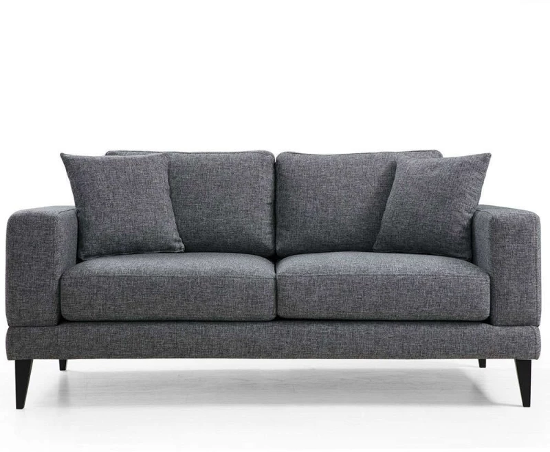 Καναπές Διθέσιος Nordic 560ARE1504 180x90x85cm Dark Grey