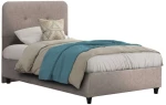 Κρεβάτι Dolores HM649.22 Για Στρώμα 90x200cm Beige Μονό Ξύλο,Ύφασμα