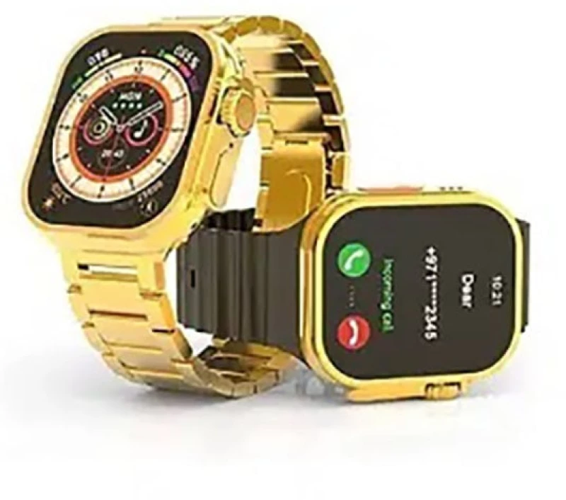 Smartwatch Με Παλμογράφο- Ένδειξη Μηνυμάτων Και Bluetooth- M9 Ultra Max Χρυσό