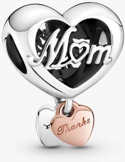 Κρεμαστό Pandora Σύμβολο με καρδιές Thank You Mum