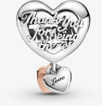Κρεμαστό Pandora Σύμβολο με καρδιές Thank You Mum