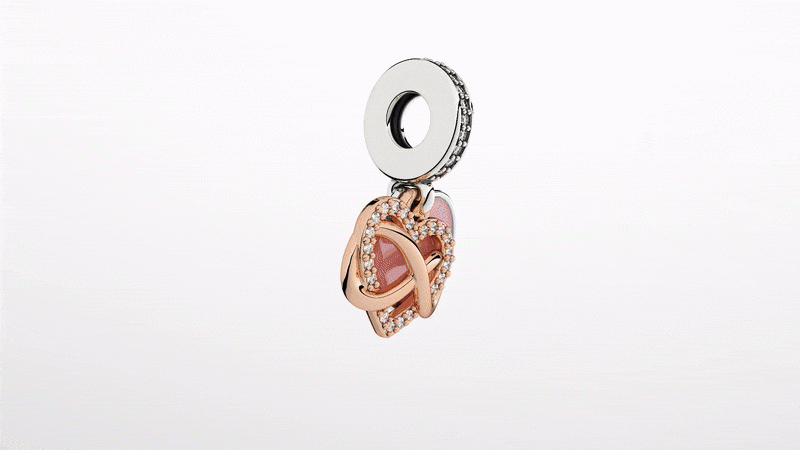 Σύμβολο Pandora με την Ελληνική σημαία σε σχήμα καρδιάς 792015C00_E071