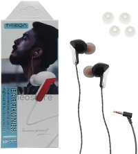 Ακουστικά Κινητού Handsfree In-ear με Βύσμα Jack 3.5mm Treqa EP-766 Μαύρο