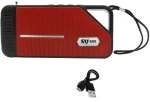Φορητό Ηχείο Bluetooth με Ραδιόφωνο TF, USB, και Ηλιακό Πάνελ SY-959-R Κόκκινο