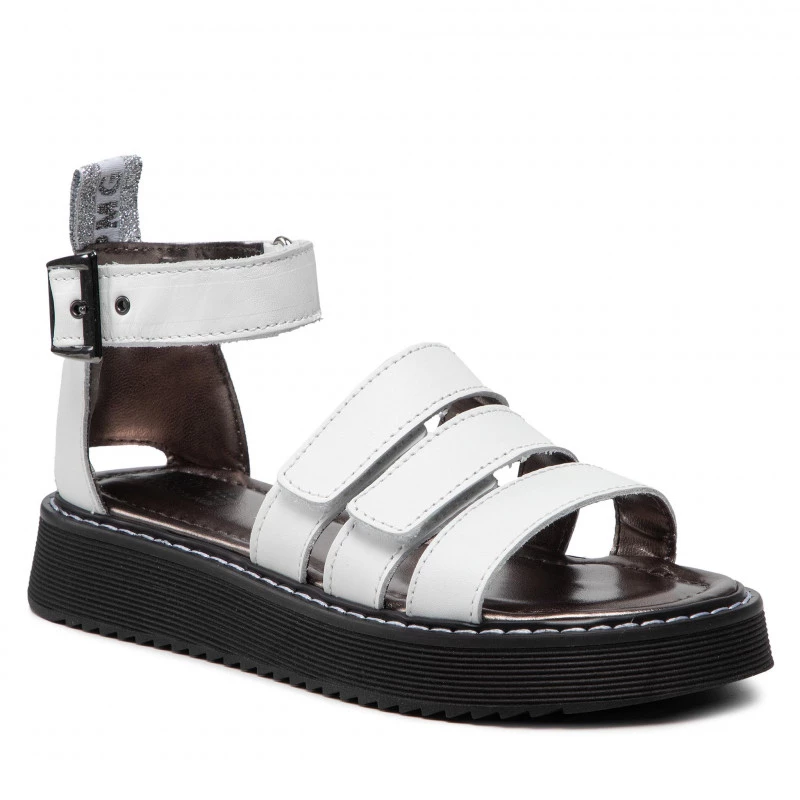 PRIMIGI SANDALIA JR GIRLS NAPPA BIANCO 1934211