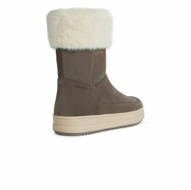 GEOX J REBECCA G J26CVB 00022 C9006 A SMOKE GREY JUNIOR BOOTS WATERPROOF