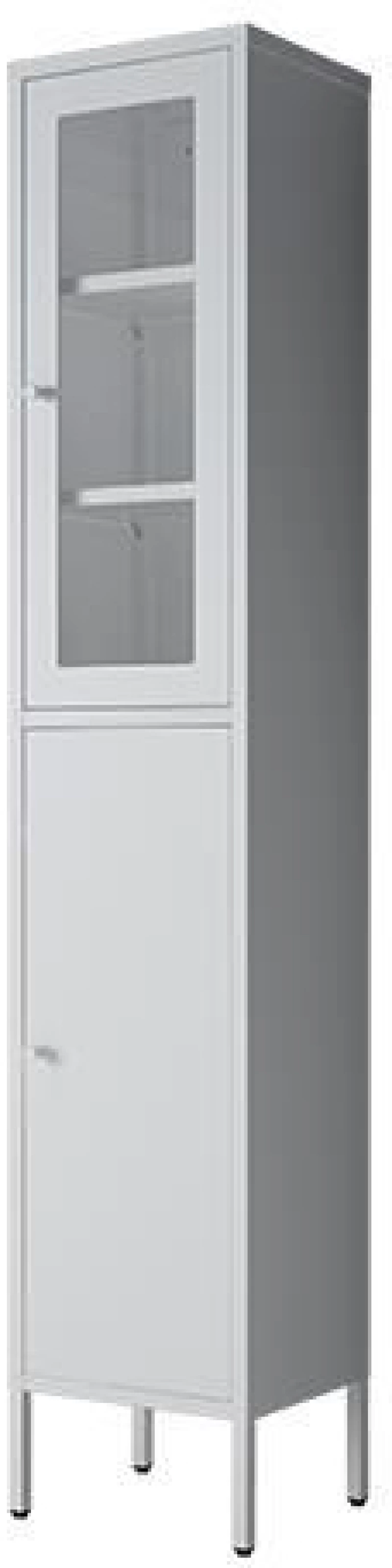 NEXTDECO ΝΤΟΥΛΑΠΙ ,Υ180X35X30ΕΚ., ΛΕΥΚΟ ΜΕΤΑΛΛΙΚΟ ΜΕ 2 ΠΟΡΤΕΣ