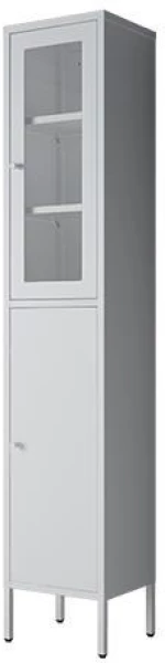 NEXTDECO ΝΤΟΥΛΑΠΙ ,Υ180X35X30ΕΚ., ΛΕΥΚΟ ΜΕΤΑΛΛΙΚΟ ΜΕ 2 ΠΟΡΤΕΣ