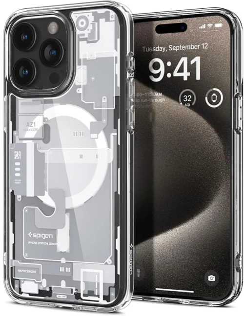Spigen Ultra Hybrid MagSafe - Case for iPhone 15 Pro (Zero One White)