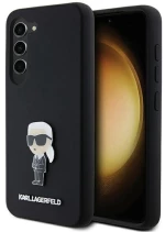 Karl Lagerfeld Silicone Ikonik Metal Pin - Case Samsung Galaxy S24+ (czarny)