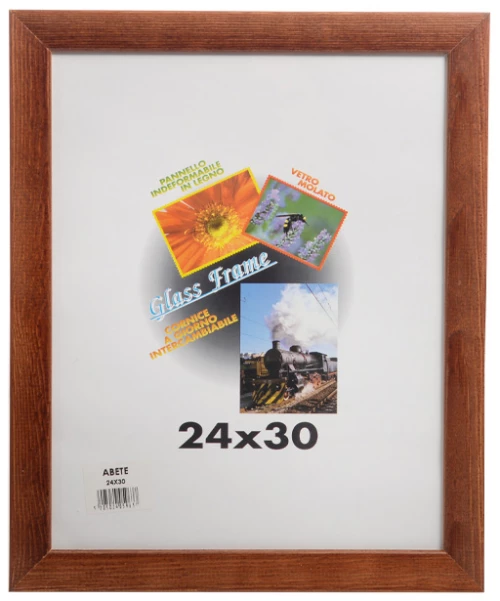 Κορνίζα ξύλινη για φωτογραφίες μεγέθους 24x30 σε Kαφέ χρώμα Abete Brown 24x30| 10.8103