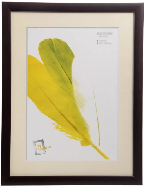 Κορνίζα ξύλινη για φωτογραφίες μεγέθους 30x40 σε  Μαύρο  χρώμα SM1041DBR 30x40 | 10.8061